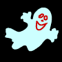 this is me online now. ID: a cute little gif of a smiling cartoon ghost. He has the distinct vibe of someone who no longer sweats the small stuff. End ID.